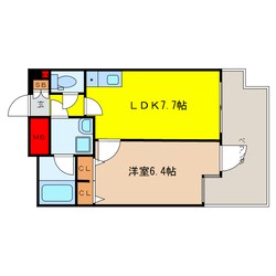 北浜駅 徒歩7分 9階の物件間取画像